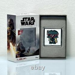 2020 Niue Nouvelle-Zélande Disney Star Wars Pièce Chibi Boba Fett 1 Oz Argent