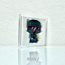 2020 Niue Nouvelle-Zélande Disney Star Wars Pièce Chibi Boba Fett 1 Oz Argent