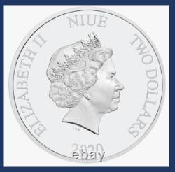 2020 Niue Nouvelle-Zélande Ligue de Justice 60e Anniversaire Aquaman JLA DC Argent