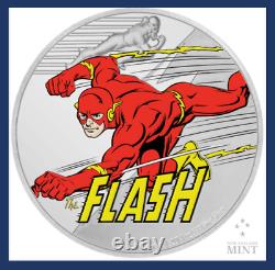 2020 Niue Nouvelle-Zélande Ligue de Justice 60e Anniversaire The Flash JLA Argent DC