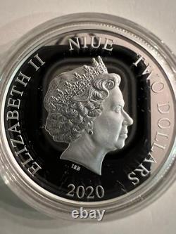 2020 PIÈCE COLORISÉE DE 1 OZ EN ARGENT FIN 999 ‰. DC. LA LIGUE DES JUSTICIERS. LE LIMIER MARTIEN