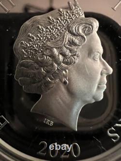 2020 PIÈCE COLORISÉE DE 1 OZ EN ARGENT FIN 999 ‰. DC. LA LIGUE DES JUSTICIERS. LE LIMIER MARTIEN