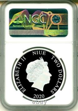2020 S$2 Niue Justice League 60e anniversaire Aquaman FR NGC PF70 UC boîte COA OGP