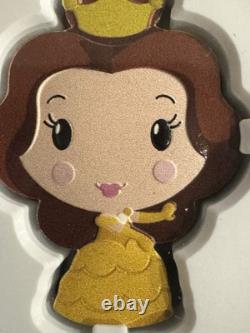 2021 1 oz. 999 ARGENT PUR PIECE DE NIUE. Princesse Disney. BELLE. Avec OGP et COA.