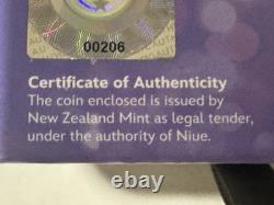 2021 1 oz. 999 ARGENT PUR PIECE DE NIUE. Princesse Disney. BELLE. Avec OGP et COA.