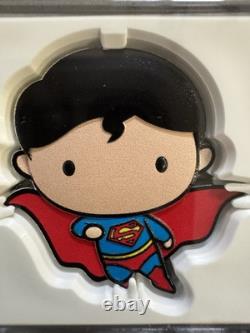 2021. 1 oz. 999 ARGENT PUR PIECE NIUE. OGP+COA. SUPERMAN VOLANT. SEULEMENT 2000 FRAPPÉES