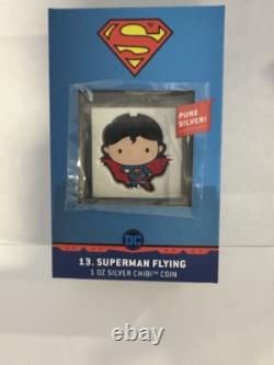 2021. 1 oz. 999 ARGENT PUR PIECE NIUE. OGP+COA. SUPERMAN VOLANT. SEULEMENT 2000 FRAPPÉES