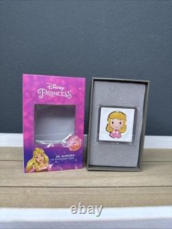 2021 1 oz. 999 Argent Fin MONNAIE NIUE. Avec OGP+COA. PRINCESSE DISNEY AURORA