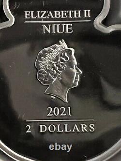 2021 1oz. 999 Coin Colorisé D'élèvre Fine. Principaux Principaux - Cinderella