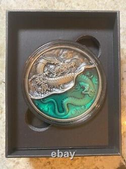 2021 2oz et 11.5 oz de cuivre AO GUANG AZURE Dragon 1000 Francs