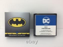 2021 Batmobile 1989 – Pièces de 1 oz en argent fin 999 #0001