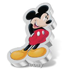 2021 Disney Figure Coin Série Mickey Mouse 1 Oz. Pièce D'argent En Stock