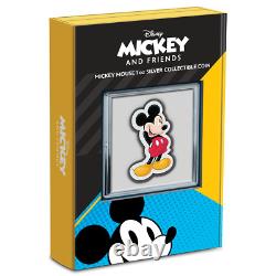 2021 Disney Figure Coin Série Mickey Mouse 1 Oz. Pièce D'argent En Stock