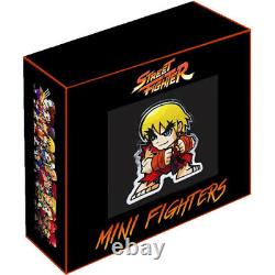 2021 Fiji Street Fighter Mini-fighters Ken 1 Oz Silver Ngc Proof 70 1ère Version