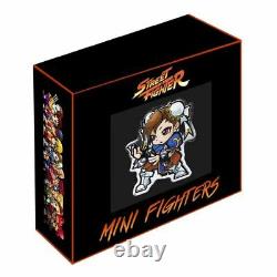 2021 Fiji Street Fighters Chun-li Mini Fighters1 Oz. 999 Pièce D'argent 1000 Fabriquée