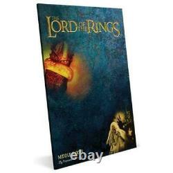2021 Lord Of The Rings Middle Earth Carte 35g Silver Foil Poster 2000 Made