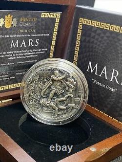 2021 Mars Dieux Romains 2 Oz Pièce D'argent Niue