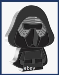 2021 Niue 10e pièce Chibi Star Wars de Nouvelle-Zélande - Kylo Ren 1 oz argent - COA