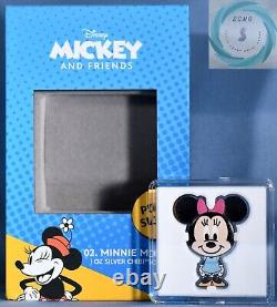 2021 Niue 2 $ 1 oz Pièces de preuve en argent Mickey & Mickey Chibi (Deux pièces!)