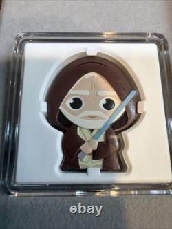 2021 Niue 9e pièce Chibi Star Wars de Nouvelle-Zélande - Obi-Wan Kenobi 1 oz argent COA