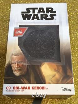 2021 Niue 9e pièce Chibi Star Wars de Nouvelle-Zélande - Obi-Wan Kenobi 1 oz argent COA