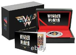 2021 Niue DC Wonder Woman 80e Anniversaire 1 Oz Pièce De Preuve En Argent 1,941 Fait