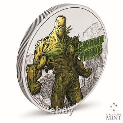 2021 Niue Justice League Swamp Thing 1 Oz Silver Proof Coin In Hand DC Comics