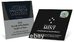 2021 Niue Star Wars Gardes De L'empire Knights Of Ren 1 Oz Silver Coin Bar
