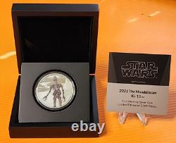 2021 Niue Star Wars Le Mandalorien Pièce en Argent IG-11 1 Oz Monnaie de la Nouvelle-Zélande #837