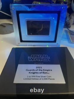 2021 Niue Star Wars Le Mandalorien Pièce en Argent de 1 Oz IG-11 Monnaie de Nouvelle-Zélande