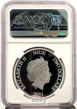 2021 Niue Winnie L’ourson & Amis 1 Oz Silver Proof Coin Ngc Pf 70 Ucam