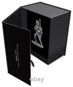 2021 Nouvelle-Zélande STAR WARS BOBA FETT Miniature en argent de 150g avec boîte, certificat d'authenticité et emballage d'origine #0165