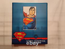 2021 SUPERMAN L'HOMME D'ACIER Édition Limitée 1 oz. Pièce en ARGENT Fin #401 de 2000