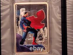 2021 SUPERMAN L'HOMME D'ACIER Édition Limitée 1 oz. Pièce en ARGENT Fin #401 de 2000