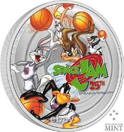2021 Space Jam 25th Anniversary 1oz Argent Coin 1 Oz