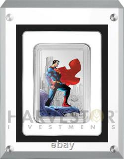 2021 Superman L'homme D'acier 1 Oz. Pièce D'argent Ogp Coa Superman #204
