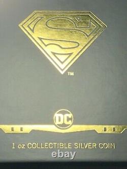 2021 Superman Shield 1oz Pièce Collectible Argent DC Comics