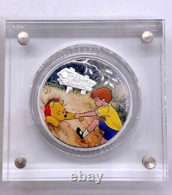 2021 Winnie l'Ourson et Christophe Robin 1 oz Argent Monnaie de Nouvelle-Zélande