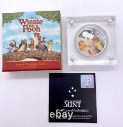 2021 Winnie l'Ourson et Christophe Robin 1 oz Argent Monnaie de Nouvelle-Zélande