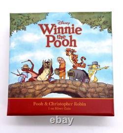 2021 Winnie l'Ourson et Christophe Robin 1 oz Argent Monnaie de Nouvelle-Zélande