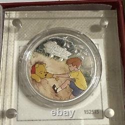 2021 Winnie l'Ourson et Christophe Robin 1 oz Argent Monnaie de Nouvelle-Zélande #858