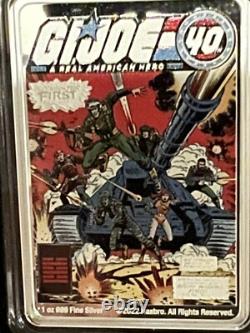 2022 1 oz. 999 ARGENT FIN COLORISÉ PREUVE. G. I. JOE. 40e
