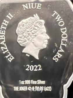 2022 1 oz ARGENT PUR. VISAGES DE GOTHAM - LE JOKER