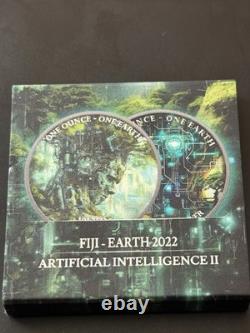 2022 1 oz d’argent 999 One Earth Intelligence artificielle II édition Master Mind