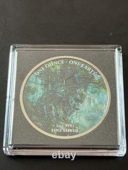 2022 1 oz d’argent 999 One Earth Intelligence artificielle II édition Master Mind