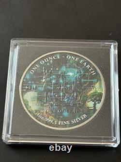 2022 1 oz d’argent 999 One Earth Intelligence artificielle II édition Master Mind