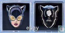 2022 2 $ Niue 1 oz Argent Pur Pièce de Preuve Catwoman des Visages de Gotham