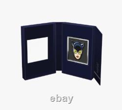 2022 2 $ Niue 1 oz Argent Pur Pièce de Preuve Catwoman des Visages de Gotham