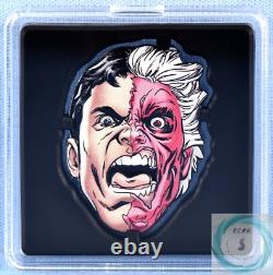 2022 2 $ Niue 1 oz Argent Pur Pièce de Preuve Faces de Gotham Double Face