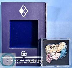 2022 2 $ Niue 1oz de pur argent Faces of Gotham Harley Quinn Pièce de preuve